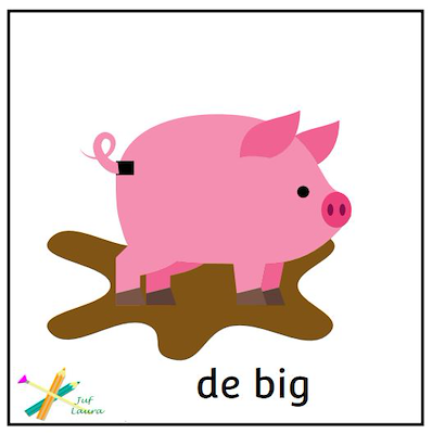 Lesmateriaal BeeBot kaarten jonge dieren van auteur Juffrouw Laura slide 2