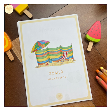 Lesmateriaal Werkboekje Zomer/ Zomervakantie van auteur MiaenCo slide 2