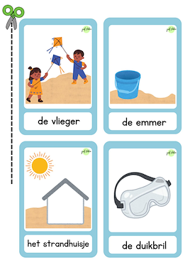 Lesmateriaal Woordkaarten zomer van auteur Juf Nika slide 3