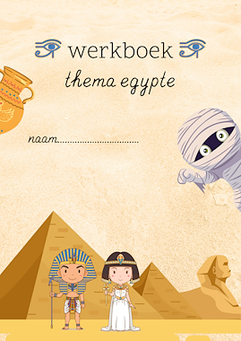 Lesmateriaal werkboek thema Egypte van auteur Kleuterjuf_Daphne