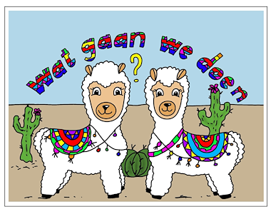 Lesmateriaal Dagritme kaarten alpaca van auteur Juf Monique