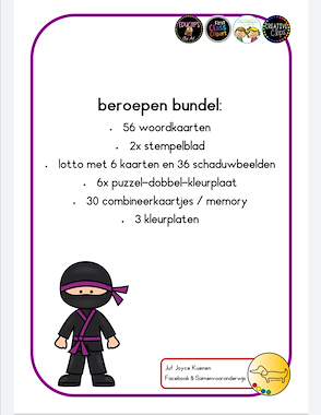 Lesmateriaal Beroepen bundel van auteur JufJoyceKuenen slide 2