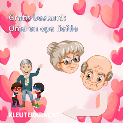 Lesmateriaal Oma en opa liefde  van auteur Kleuterkracht