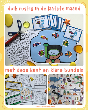 Lesmateriaal Voordeelpakket oceaandieren fijne motoriek 3+1 gratis van auteur Tinnekes ontdekbundels slide 3