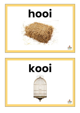 Lesmateriaal Wandelwoordzoeker aai, ooi, oei van auteur de beweegjuf slide 2