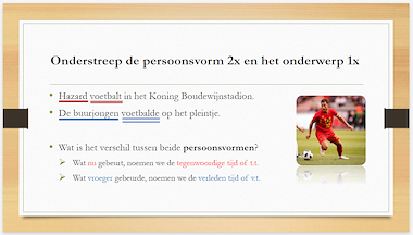 Lesmateriaal Verrekijker 5 - Onderwerp en persoonsvorm van auteur Juf Kiki slide 3
