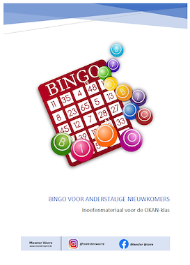 Lesmateriaal ATN - bingo met woordenschat van auteur Meester Warre