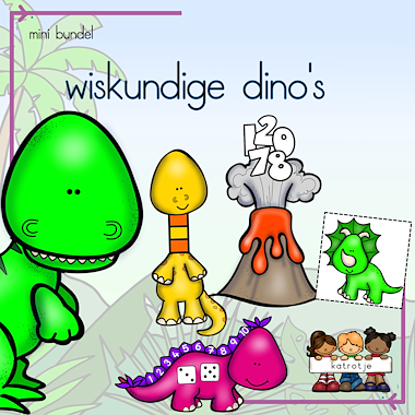 Lesmateriaal wiskundige dino's van auteur katrotje