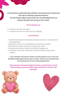 Lesmateriaal Valentijn Patronen Zoeken – Logisch Denken voor Kleuters van auteur Juf_C slide 2