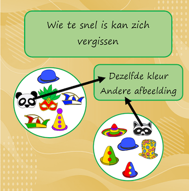 Lesmateriaal Zoek dezelfde (dobble) Carnaval van auteur Jabbedabbedoe slide 4