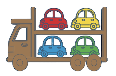 Lesmateriaal Laad de vrachtwagen met de juiste auto's van auteur juf Carine slide 2