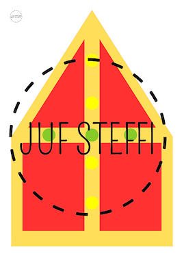 Lesmateriaal versier de mijter - legkaarten van auteur Juf Steffi