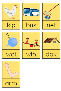 Lesmateriaal Maak het woord, Sint boot(herbruikbaar, tevens als loopspel) van auteur Kleuterjuf Monique slide 3