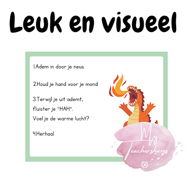 Lesmateriaal Ademhalingsoefeningen voor kinderen | Kalmeringstechnieken van auteur My Teacher Shares slide 4