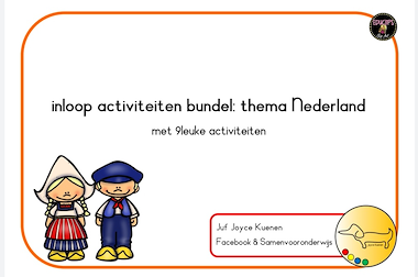 Lesmateriaal Nederland: inloop activiteiten bundel van auteur JufJoyceKuenen slide 2