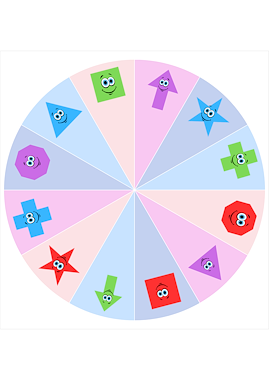 Lesmateriaal bingo thema vormen en kleuren van auteur Kleuterjuf_Daphne