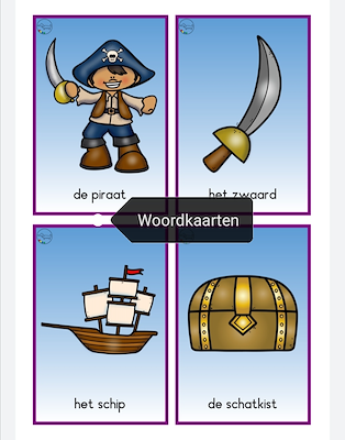 Lesmateriaal Piraten bundel van auteur JufJoyceKuenen slide 2