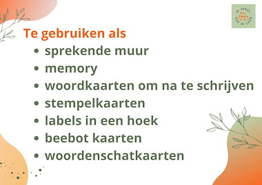 Lesmateriaal Woordkaarten woordenschat algemeen 90 basis woorden van auteur Tine Bols slide 3
