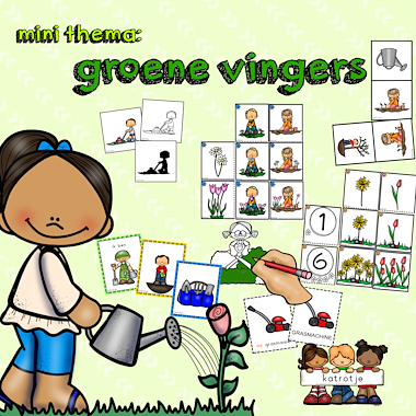 Lesmateriaal mini thema groene vingers van auteur katrotje