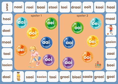 Lesmateriaal Spelborden bingo voor 2 aai, ooi, oei van auteur de beweegjuf slide 2
