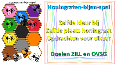 Lesmateriaal honingraten-bijen-spel van auteur Little Play Friends