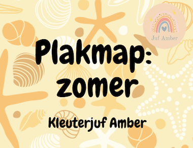Lesmateriaal Plakmap zomer van auteur Kleuterjuf Amber
