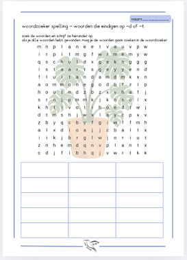 Lesmateriaal bewegend leren - spelling woordzoekers deel 2 van auteur Juf Kitty B slide 4