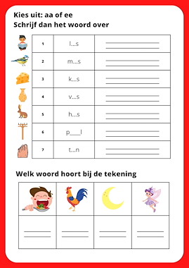 Lesmateriaal Spelling - korte en lange klanken van auteur Juf Chloe de mantaklas slide 2