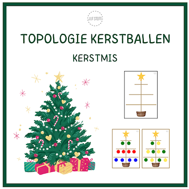 Lesmateriaal topologie kerstballen - Kerstmis van auteur Juf Steffi