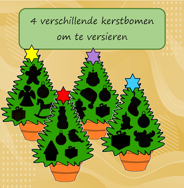 Lesmateriaal beebotspel Versier je kerstboom van auteur Jabbedabbedoe slide 2