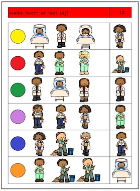 Lesmateriaal Logico - Piccolo - Primo - GEZONDHEID-ZIEK ZIJN-ZIEKENHUIS van auteur Annette slide 3