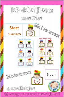 Lesmateriaal Klokkijken met Piet van auteur wegvanonderwijs slide 4