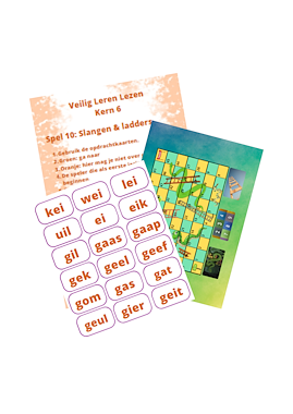 Lesmateriaal VLL - kern 6 - slangen & ladders van auteur Peggy Van Rompaey slide 1