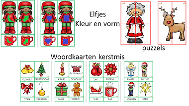 Lesmateriaal kerstbundel - peuter en jongste kleuters van auteur Little Play Friends slide 4
