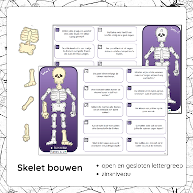 Lesmateriaal Leesspelletjes Halloween M4 - M5 van auteur Raket en Co slide 3