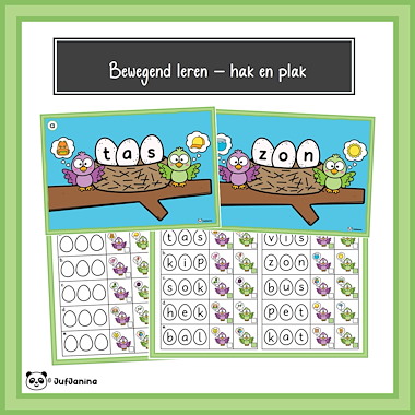 Bewegend leren - mkm woorden (Lente)