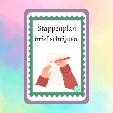 Lesmateriaal Roxillien stappenplan brief schrijven thema post  van auteur kleuterwereldjes van roxillien