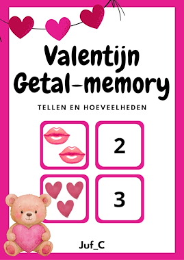 Lesmateriaal Getal & Aantal Memory – Spelend Rekenen voor Kleuters van auteur Juf_C