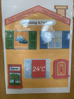 Lesmateriaal Weerkalender huisje van auteur De monsterklas van Juf Liesl slide 2