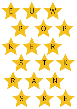 Lesmateriaal Woorden maken thema kerstmis hoofdletters van auteur Kleuterjuf_floor slide 4