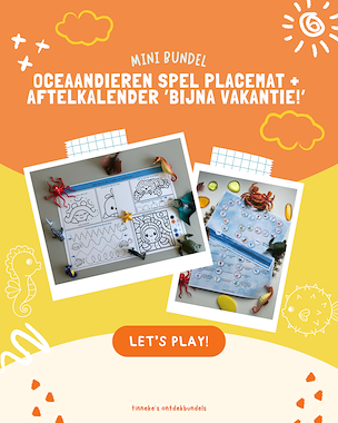 lesmateriaal Oceaan placemat + aftelkalender bijna vakantie! van auteur Tinnekes ontdekbundels