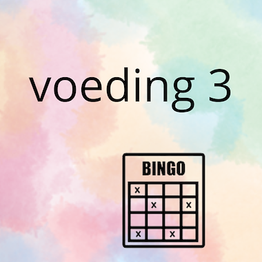 Lesmateriaal AN - de voeding (deel 3) - spel 8: bingo van auteur Peggy Van Rompaey