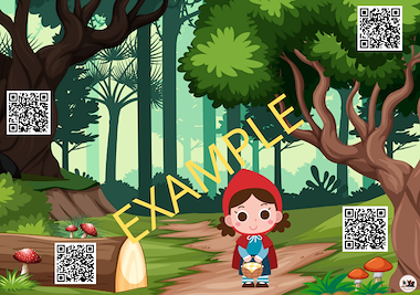 Lesmateriaal Roodkapje tot leven! – Interactieve QR-prenten voor kleuters van auteur FilouFinds