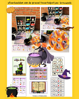 Lesmateriaal Tovertelpotjes griezelen 🎃 van auteur Tinnekes ontdekbundels slide 4
