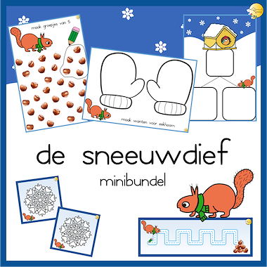 Lesmateriaal De sneeuwdief mini bundel van auteur JufJoyceKuenen slide 1