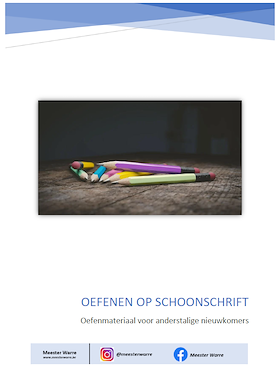 Lesmateriaal ATN - schoonschrift van auteur Meester Warre