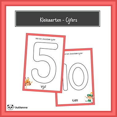 Lesmateriaal Kleikaarten Sinterklaas van auteur Juf Janina slide 2