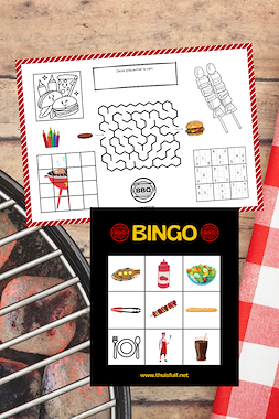 BBQ bingo en placemat