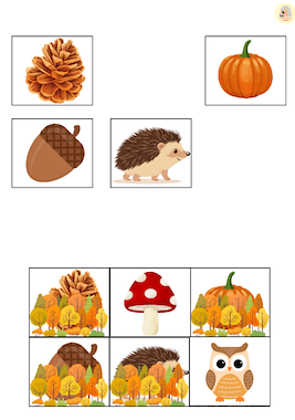 Lesmateriaal Plakmap herfst van auteur Kleuterjuf Amber slide 3