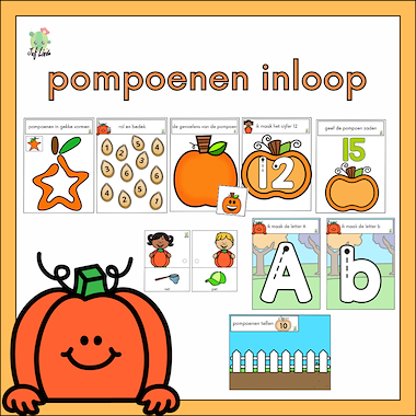 Lesmateriaal pompoenen inloop bundel van auteur juf Linde slide 2
